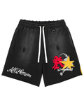 All Human Schizo Shorts Blk Wash