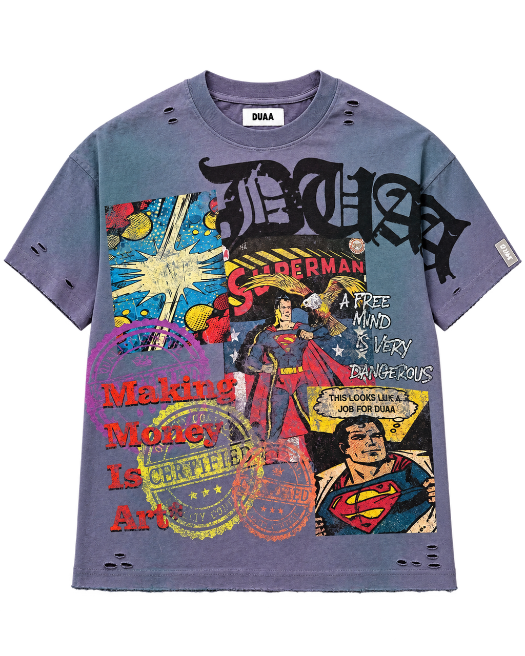 DUAA Toon Tee Grey