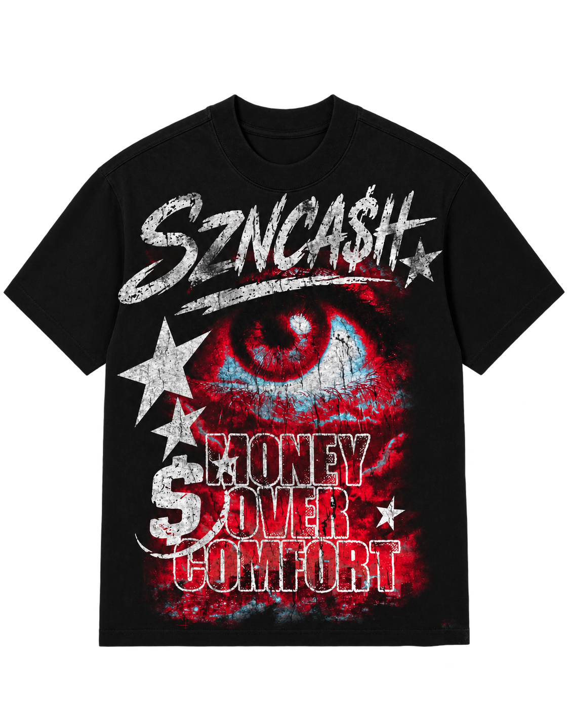 SZN Money Over Comfort Tee Blk