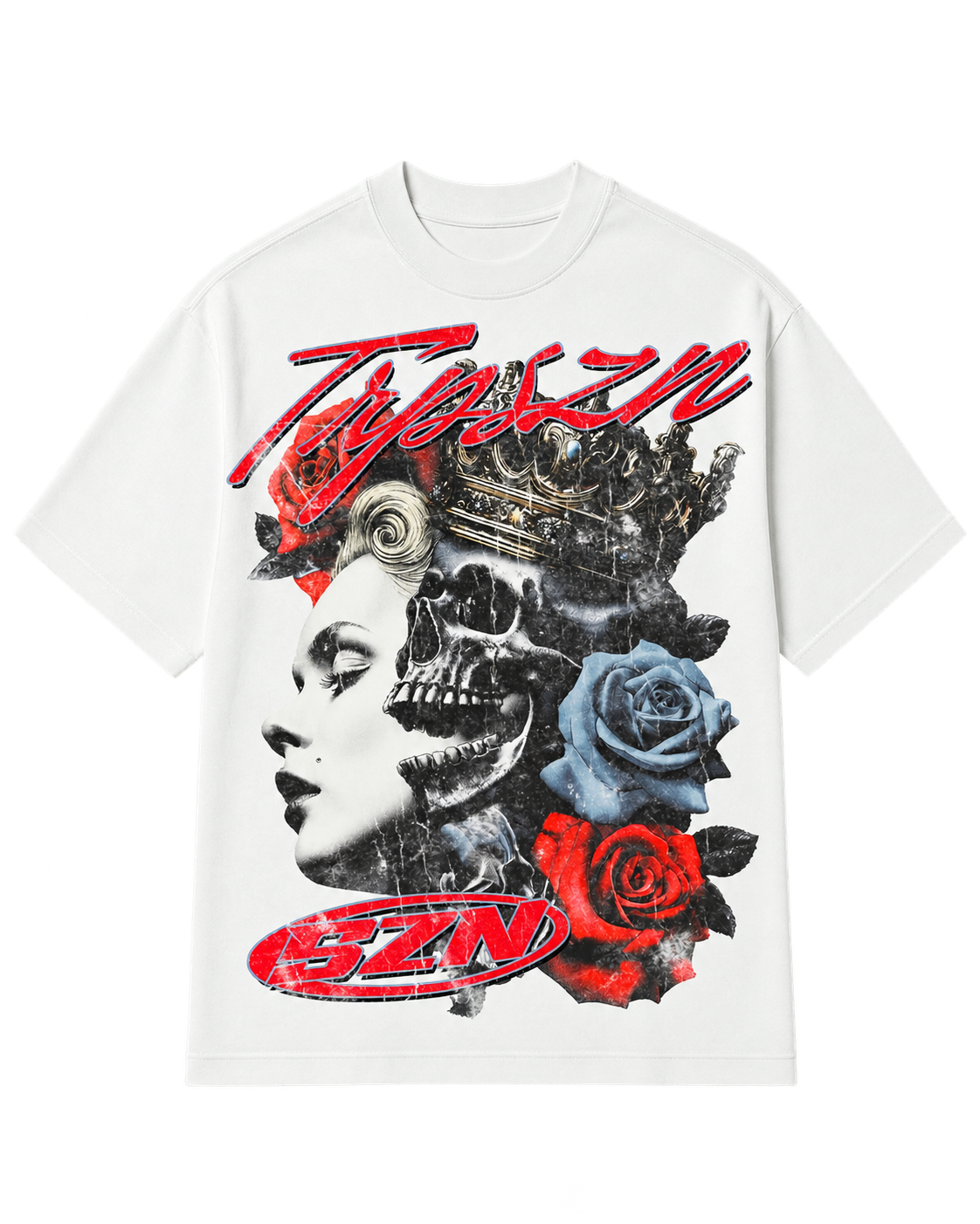 SZN Dead Roses Tee White