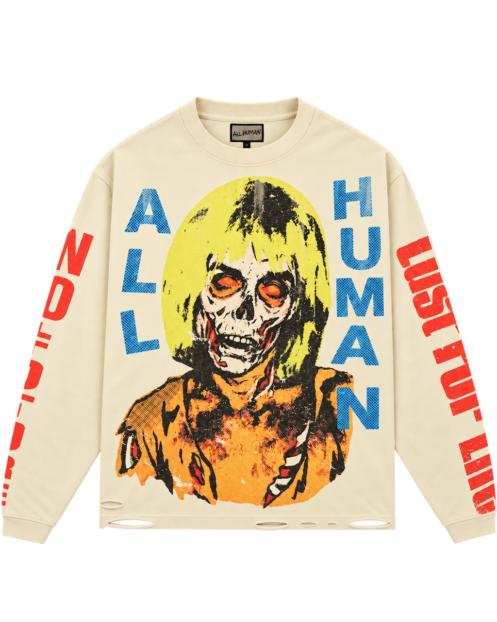 All Human No Future LS Cream