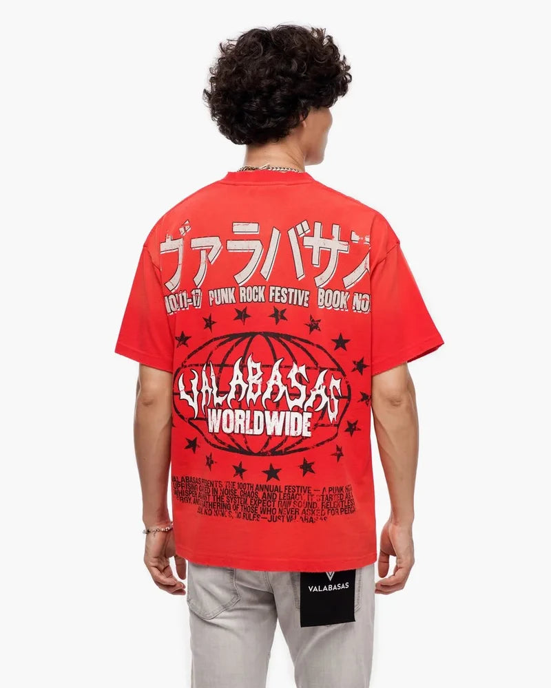 Valabasas Punk Fest Tee Red