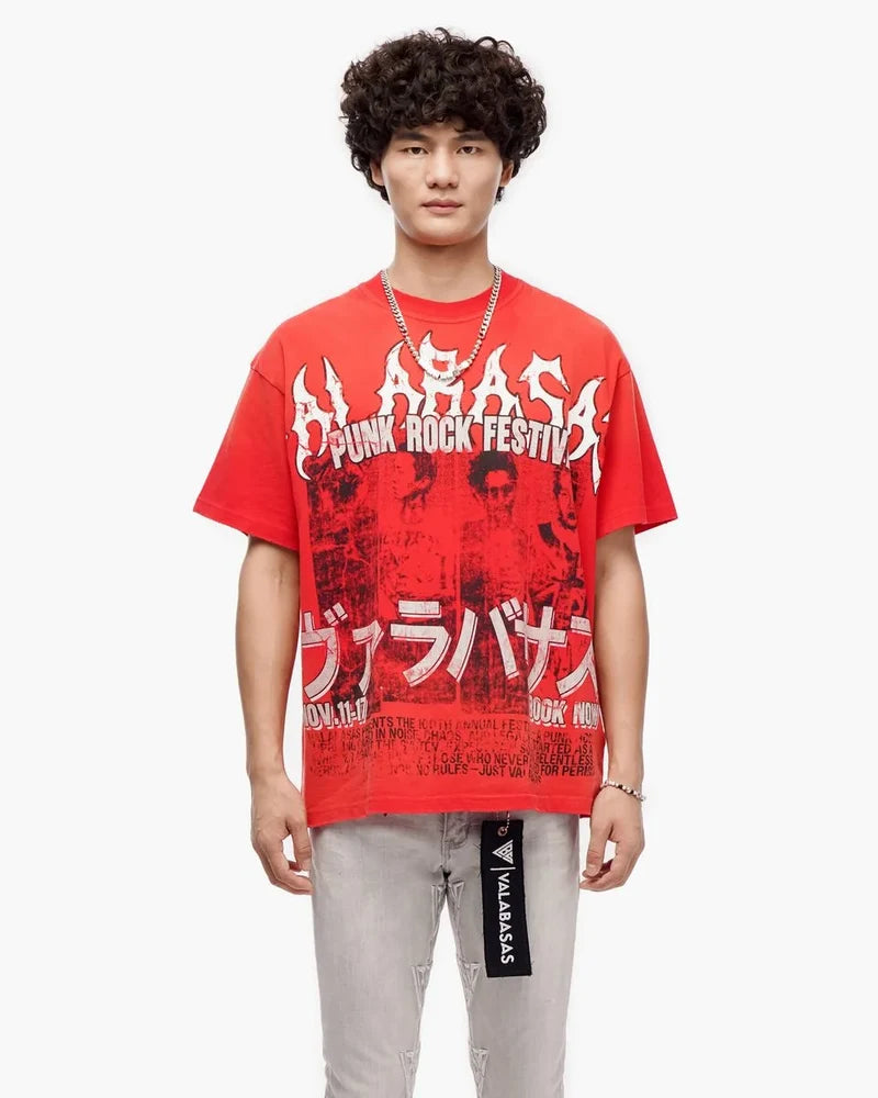 Valabasas Punk Fest Tee Red