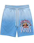 Campus Metallic Terry Shorts Lt Blue