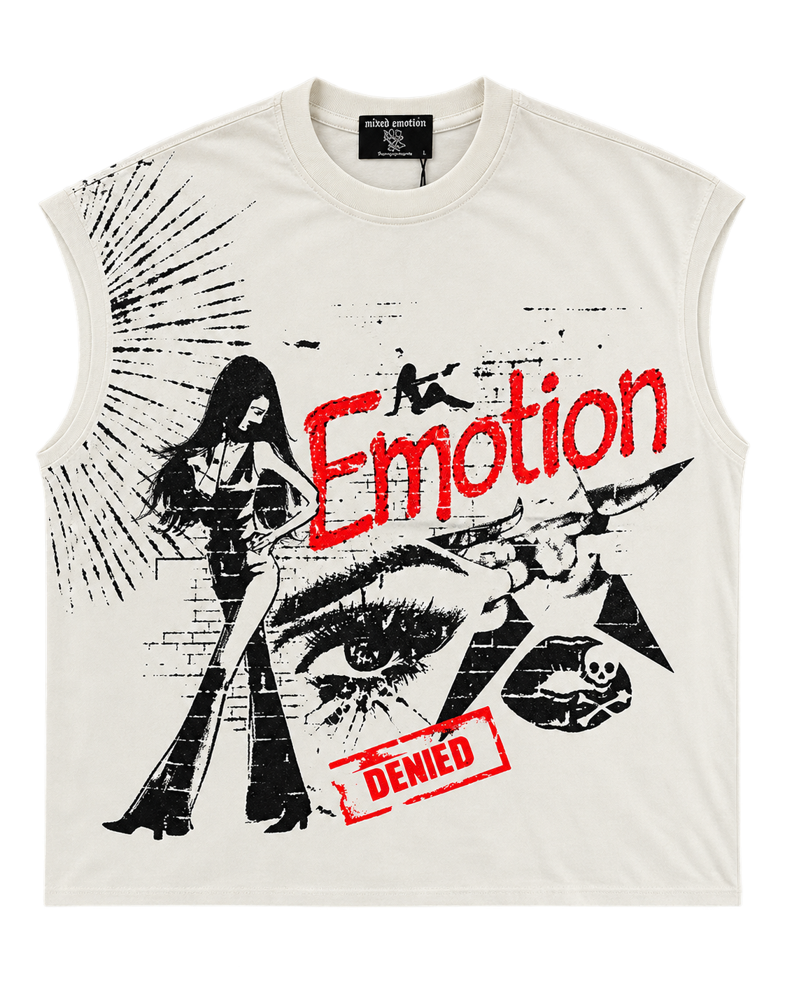 Mixed Emotions Starboy S/L Tee Wht