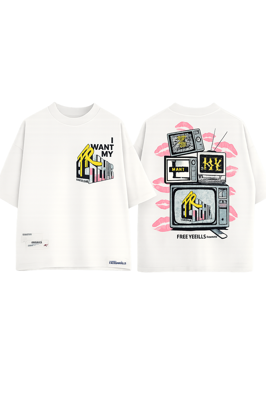 Free Refills FR TV Tee Off Wht
