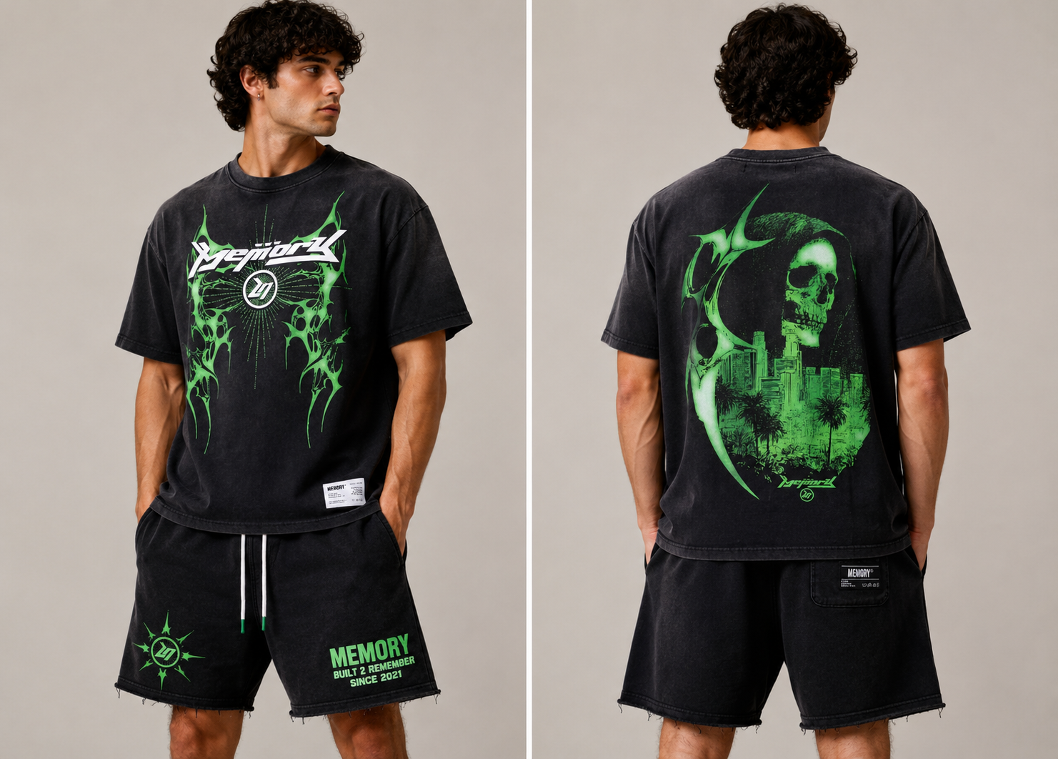 Memory Lane Night Vision Tee Vntg Blk