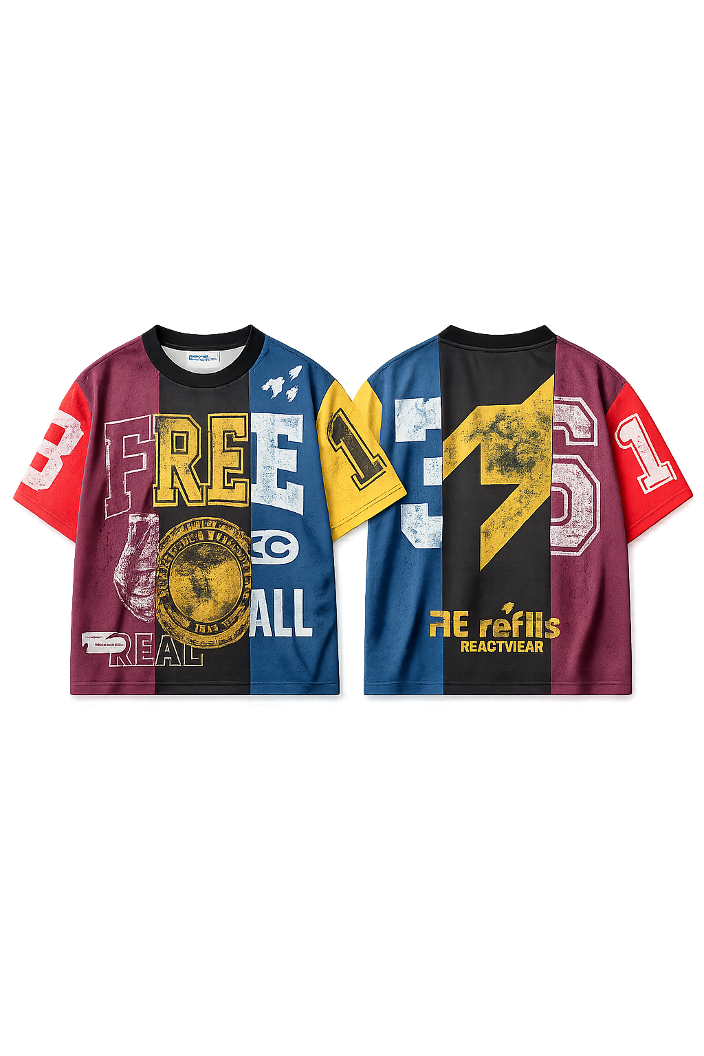 Free Refills Split Jersey Blk