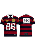 First Row Rugby Polo Burgundy