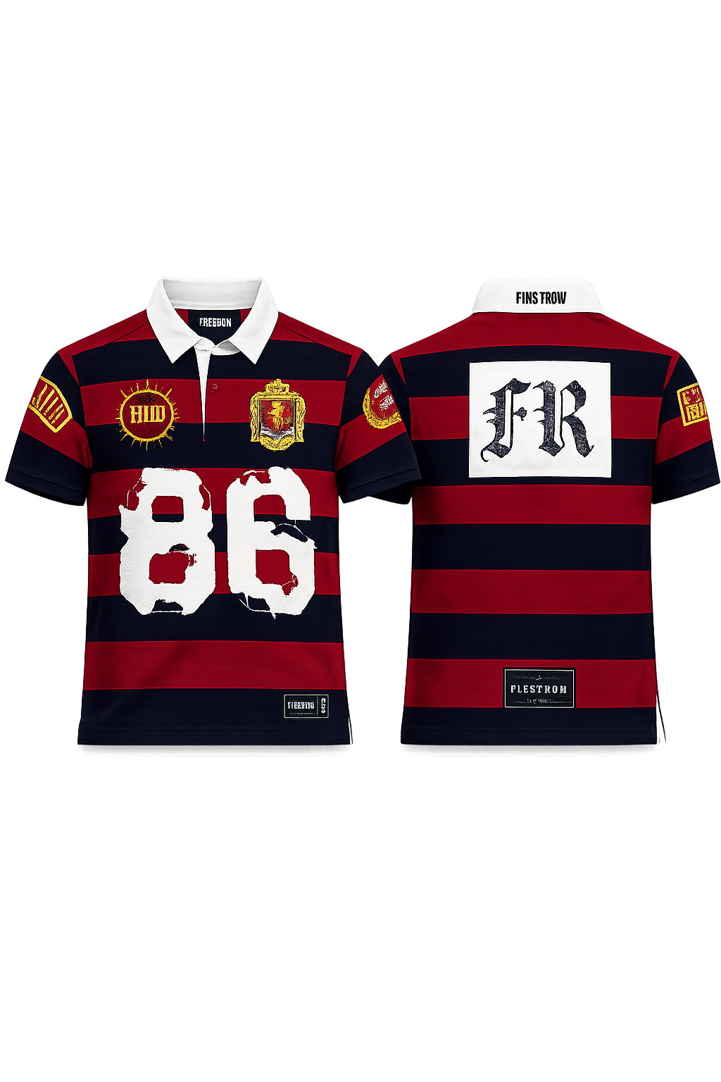 First Row Rugby Polo Burgundy