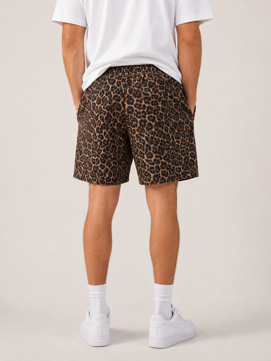 Memory Lane Printed Pattern Shorts Cheetah