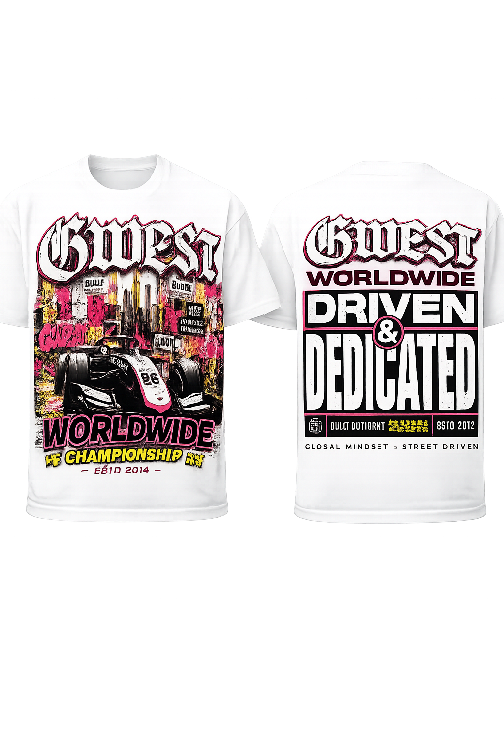 G West Worldwide Championship Tee White
