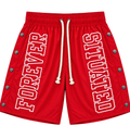 Forever Situated  Nylon Track Shorts Red