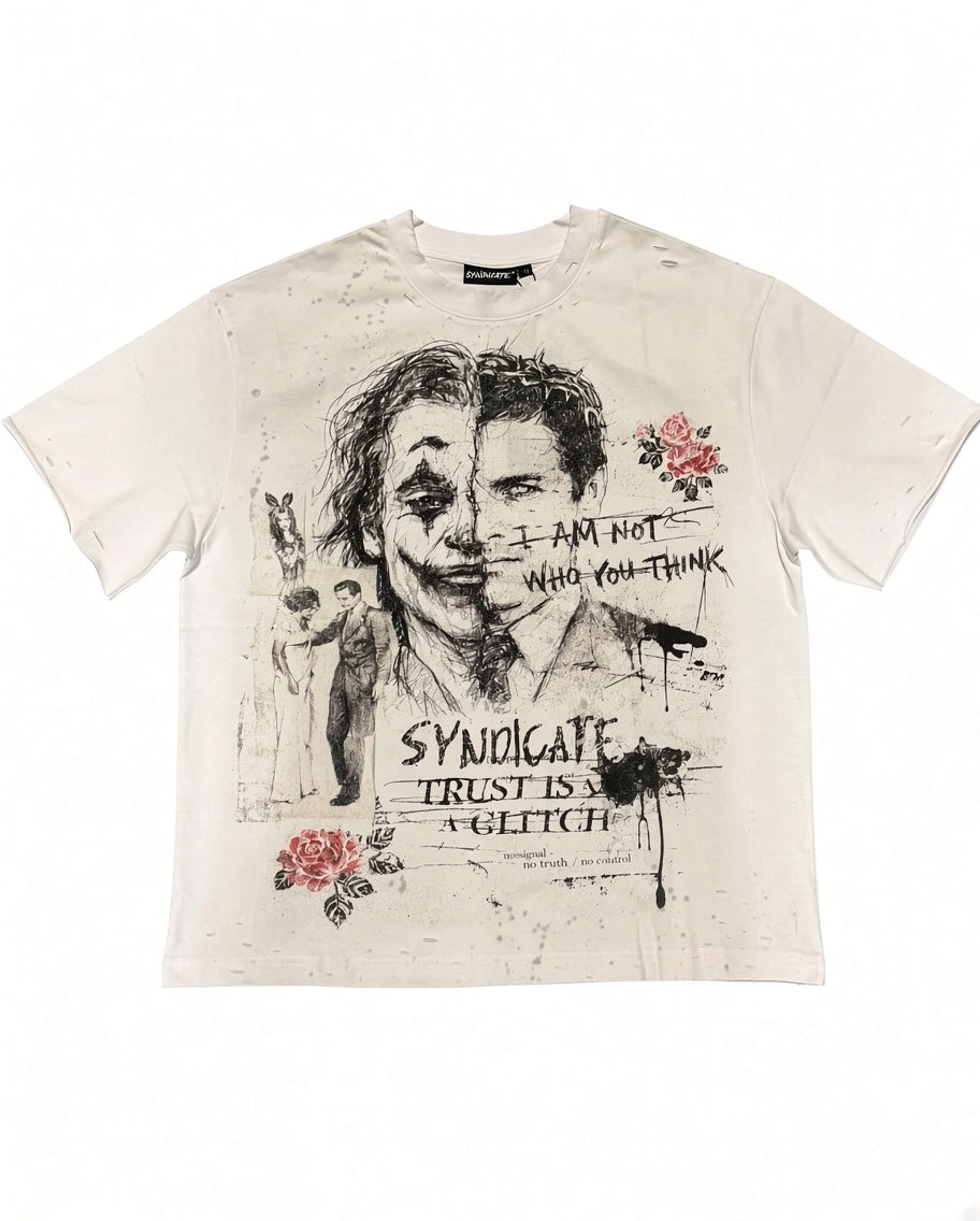 Syndicate Glitch Tee White